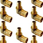 Uenede Brass PEX Elbow Fittings Plumbing Heating Connectors-0