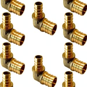Uenede Brass PEX Elbow Fittings Plumbing Heating Connectors-0