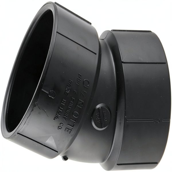 Charlotte Pipe Barbed Elbow Fitting 3 Inch Black Non-0