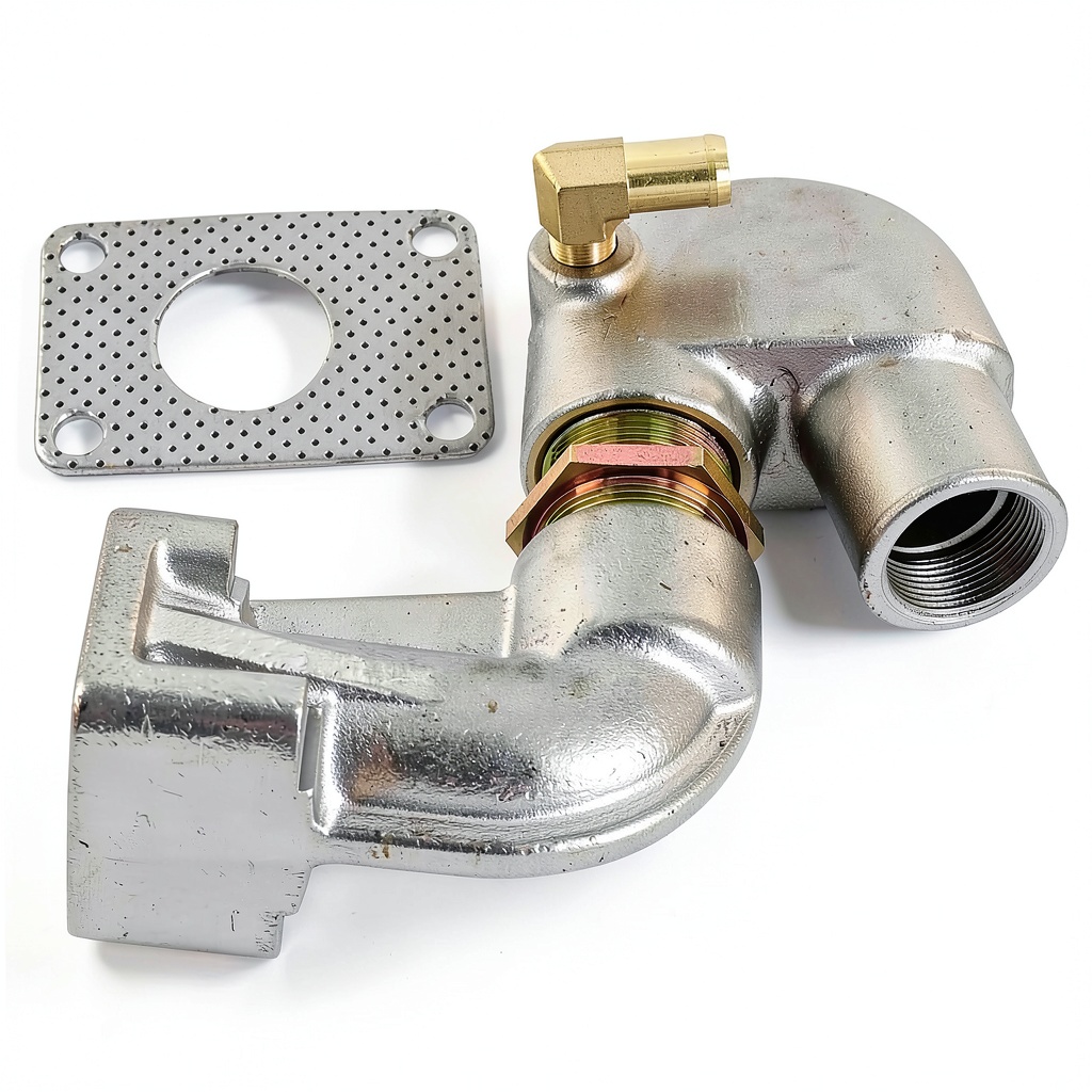 Teilelager mixing elbow assembly with gasket and dimensions