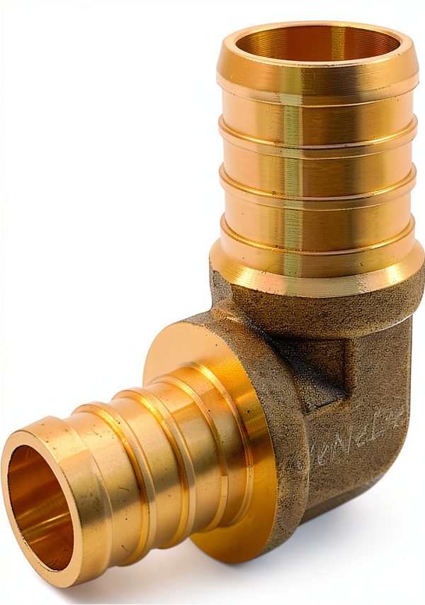 Uenede Brass PEX Elbow Fittings Plumbing Heating Connectors-3