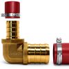 Uenede Brass PEX Elbow Fittings Plumbing Heating Connectors-1