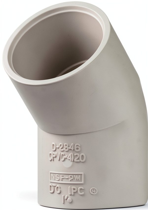 Charlotte CPVC 45 Degree Elbow Plastic Fitting Industrial-0
