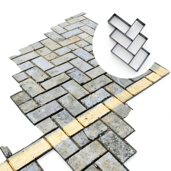 DOITOOL Concrete Molds Reusable Walk Maker DIY Garden Path-6