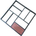 KONTONTY Concrete Mold Reusable DIY Garden Walkway Stone-0