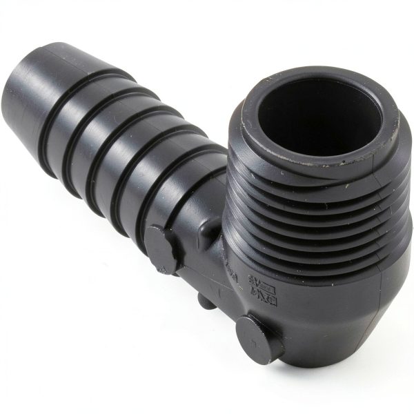 Barb 90 Elbow PVC Fitting Lasco 12mpt x 12b Industrial-1