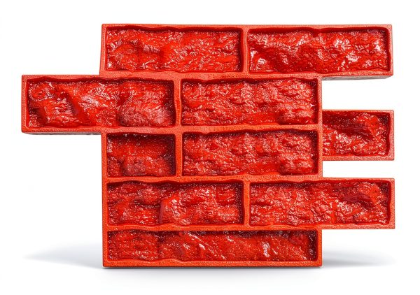 Genseino Concrete Stamps PU Material Hand Powered Stone-7