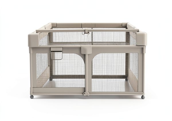 Totority Baby Playpen Corner Connectors Light Grey Safe-5