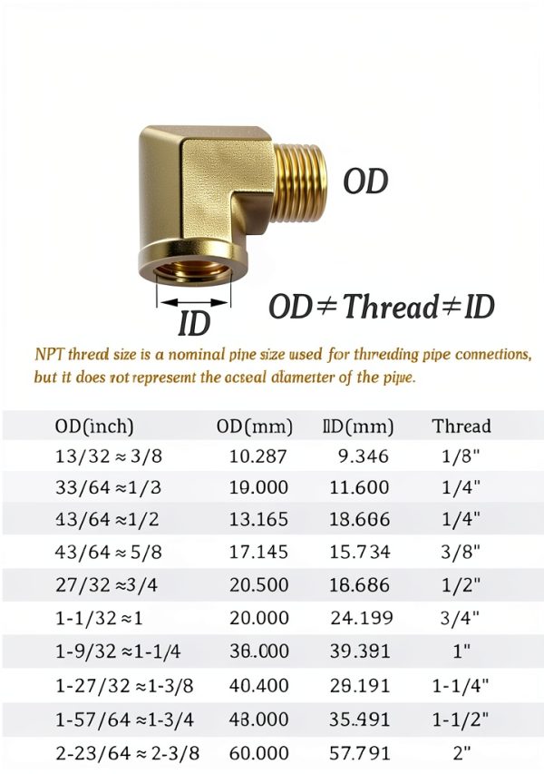 Barbed Elbow Fittings Brass MSAEIQUN Adapter Industrial Use-2
