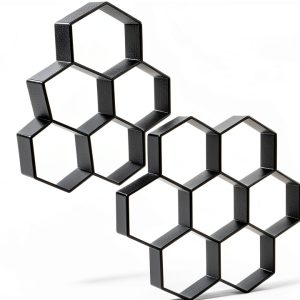 FINGERINSPIRE Hexagon Concrete Molds Plastic DIY Garden Path-0