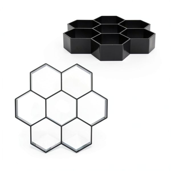 FINGERINSPIRE Hexagon Concrete Molds Plastic DIY Garden Path-1