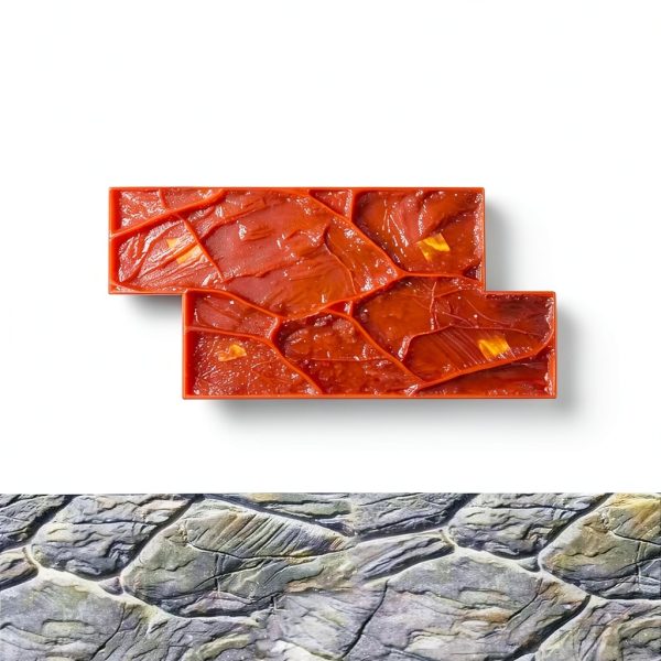 SGHE Slate Texture Concrete Stamp Polyurethane Hand Powered-1