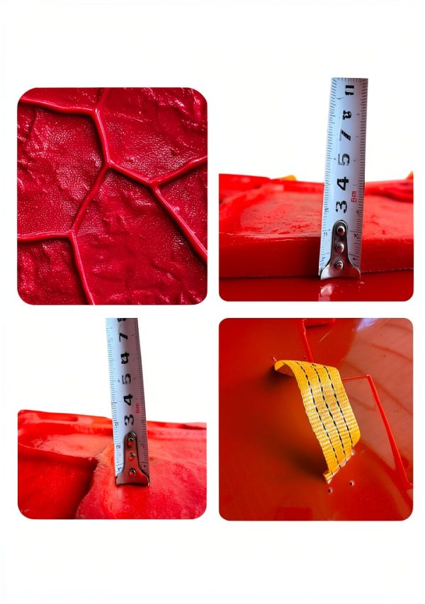 ZSAMONOR Concrete Texture Skin Red Polyurethane Tool-7
