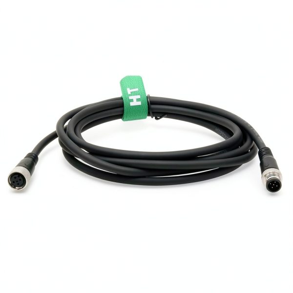 M12 5 Pin Male Female Shielded Cable for Actuator Sensor HangTon 5M-1