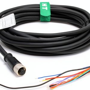 Cognex in-Sight 7000/9000 24V IO Cable M12 A‑Coded 12‑Pin Lead 1m-0