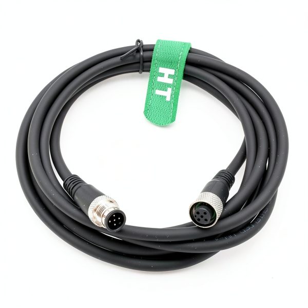 M12 5 Pin Male Female Shielded Cable for Actuator Sensor HangTon 5M-2