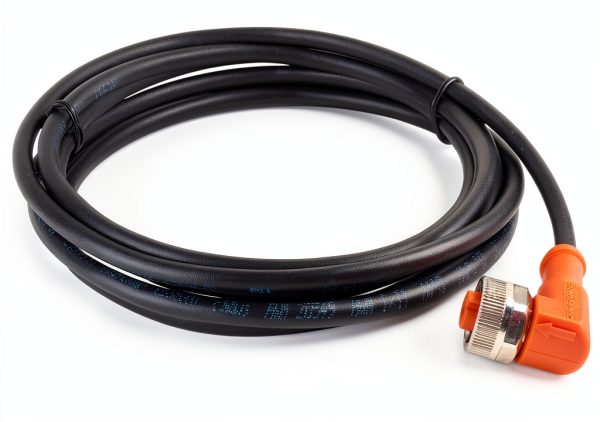 IFM EVC004 M12X1 Female Angled 4-Pin 2M PUR Cable Industrial Connector-0