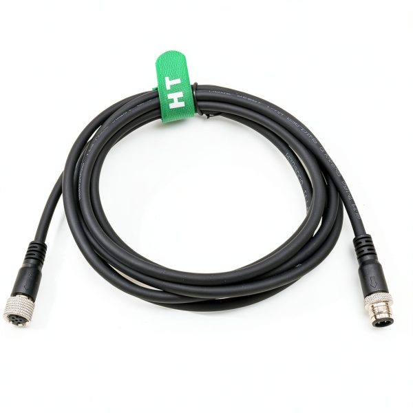 M12 A Coded 5 Pin Male to Female Actuator Cable 2m HangTon Connect-3