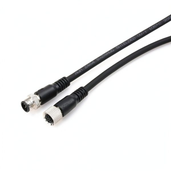 M12 A Coded 5 Pin Male to Female Actuator Cable 2m HangTon Connect-5